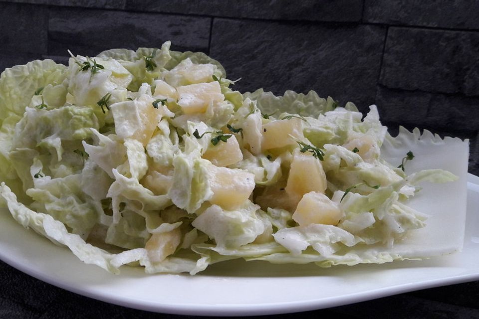 Chinakohlsalat mit Ananas