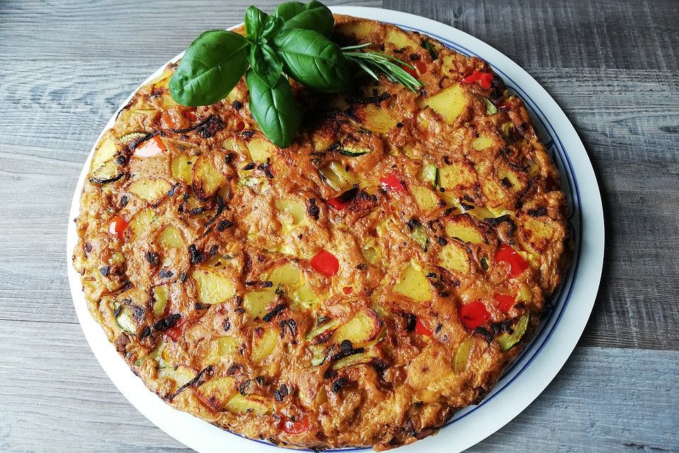 Kartoffel-Paprika-Tortilla