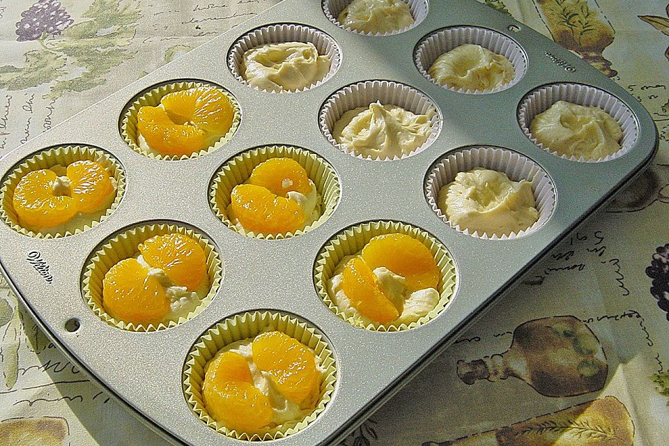 Eierlikör - Muffins mit Mandarinen