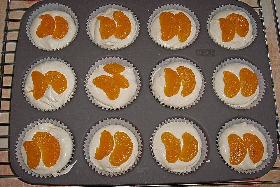 Eierlikör - Muffins mit Mandarinen