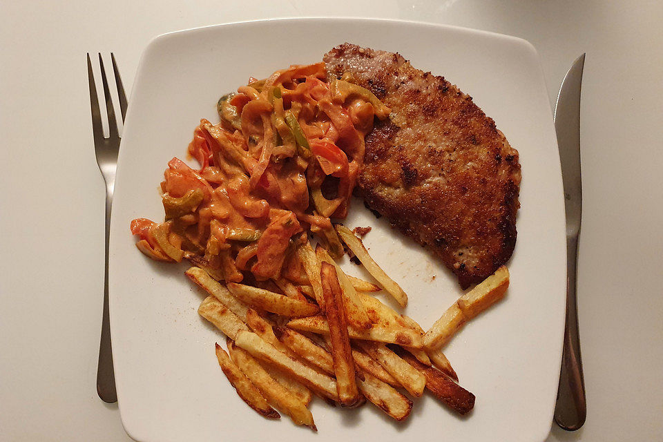 Paprika - Rahm - Schnitzel