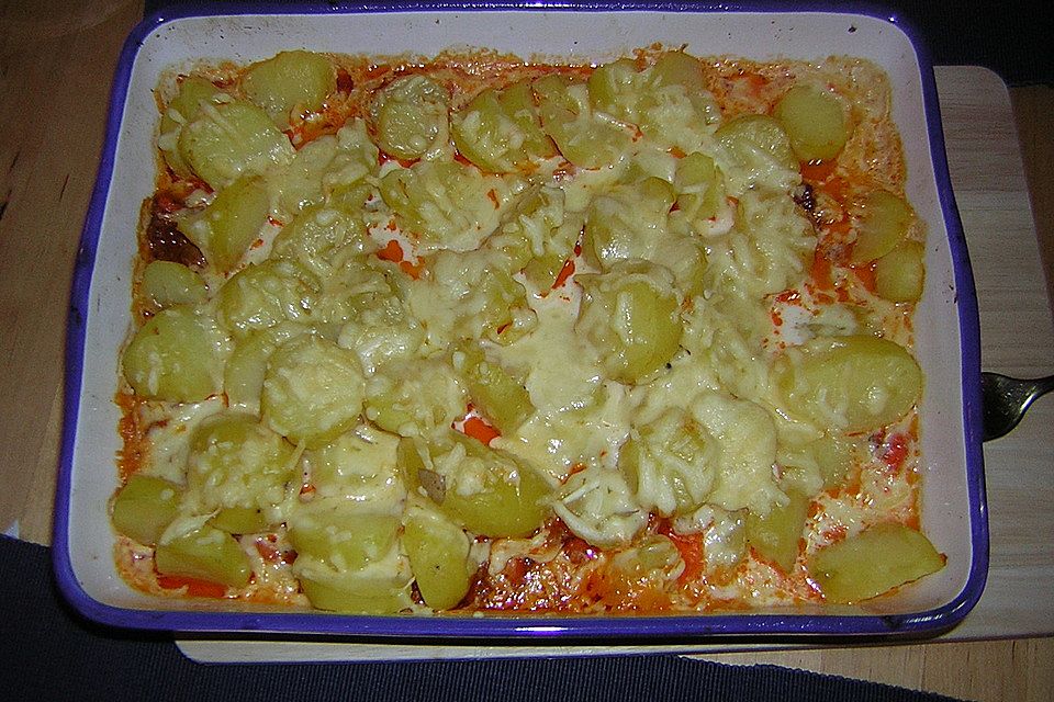 Kartoffelgratin a la Bolognese