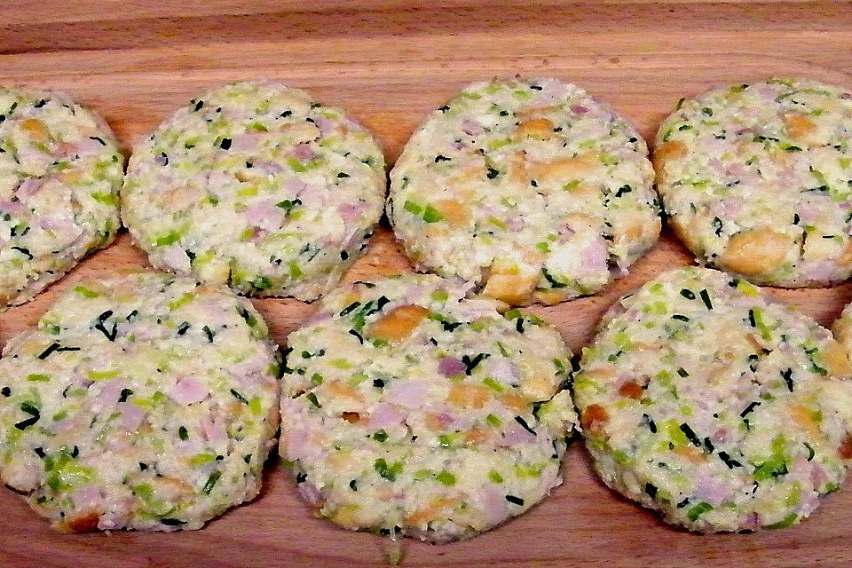 Schinken - Porree - Käse - Laibchen