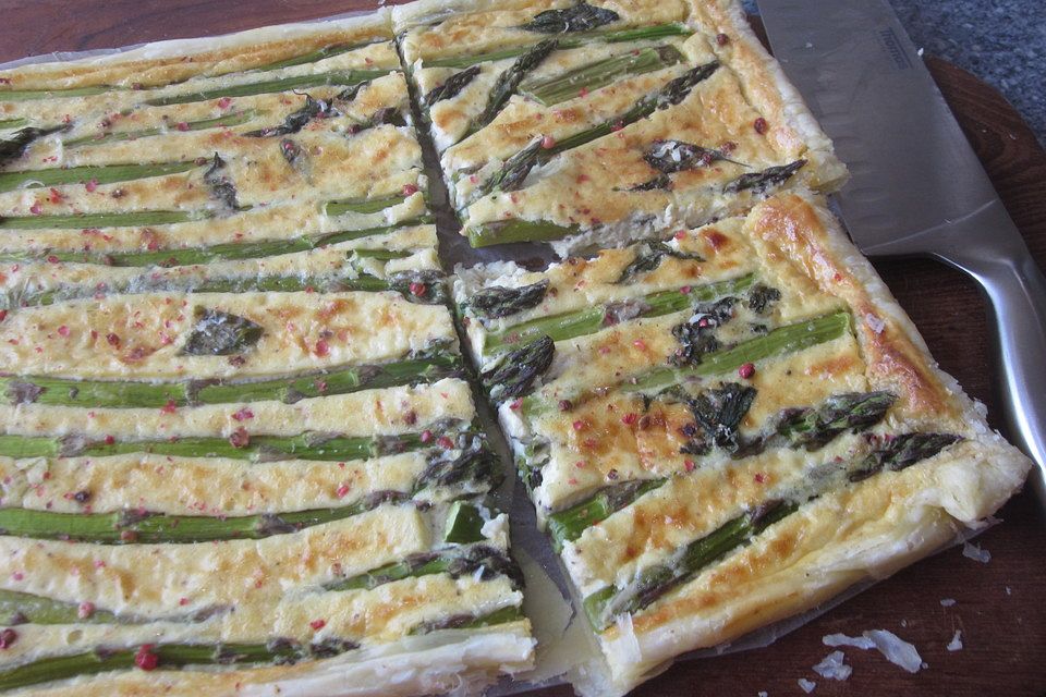 Spargel - Quiche mit Ricotta