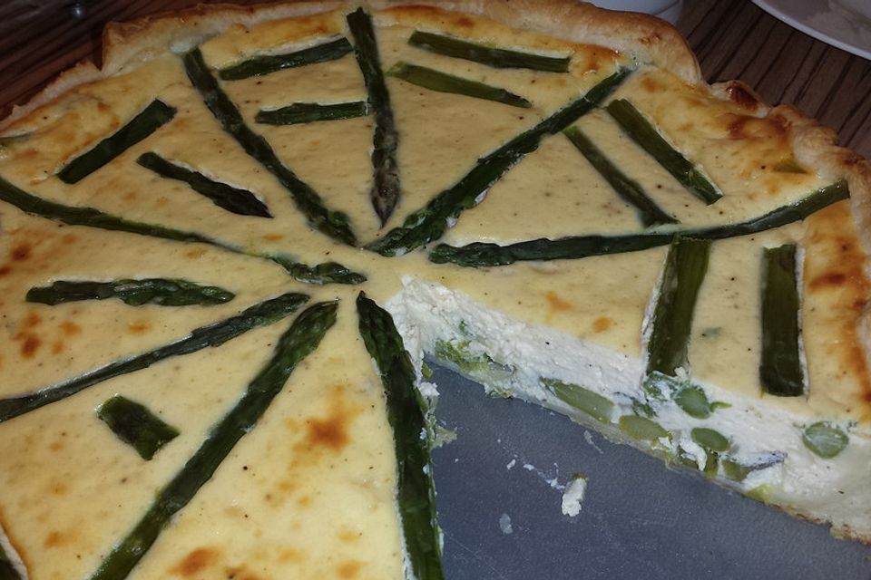 Spargel - Quiche mit Ricotta