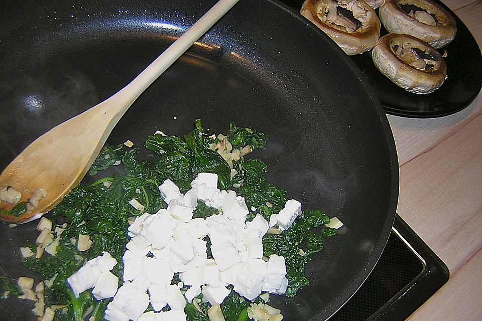 Feta - Spinat - Champignons