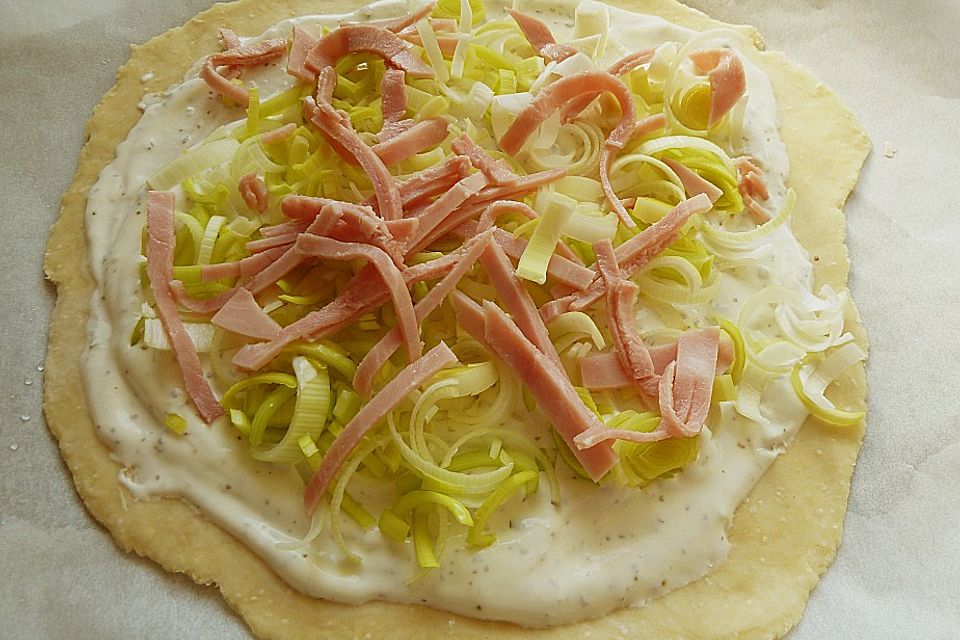 Lauch - Flammkuchen