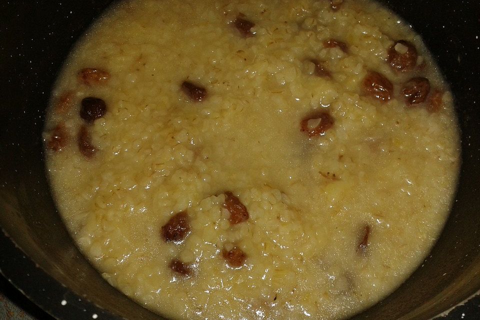 Bulgur - Grütze mit Banane