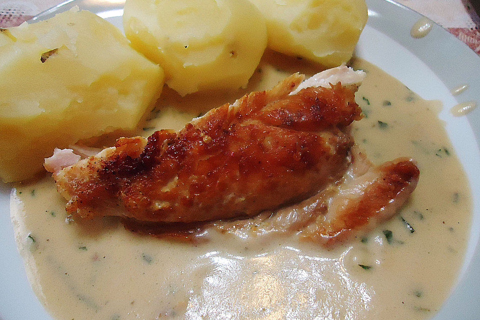 Hühnchen in Senfsahne