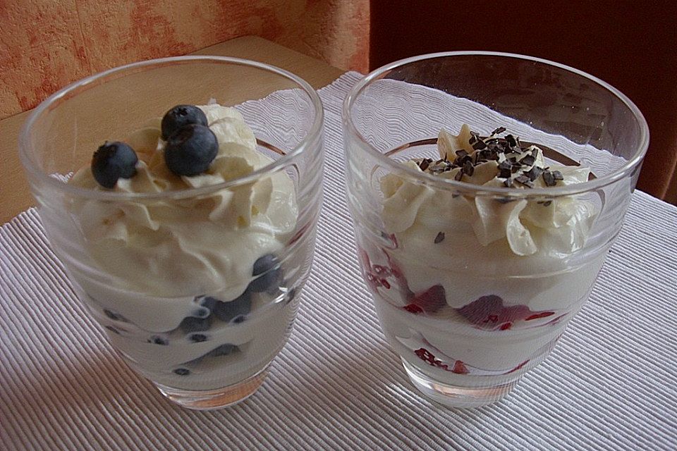 Erdbeeren mit Vanillequark