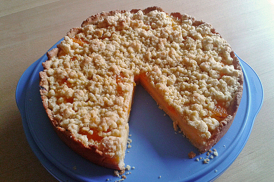 Streuselkuchen mit Pudding