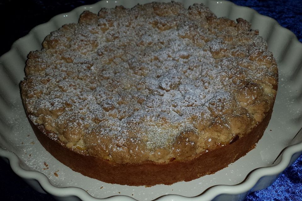 Streuselkuchen mit Pudding