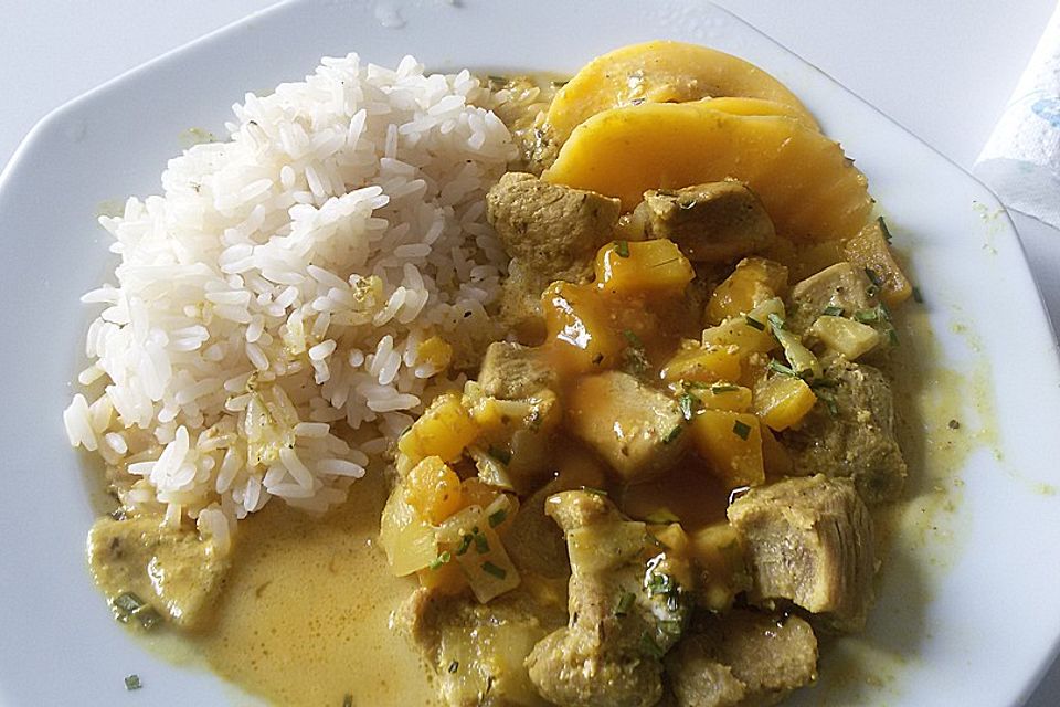 Lammcurry mit Mango