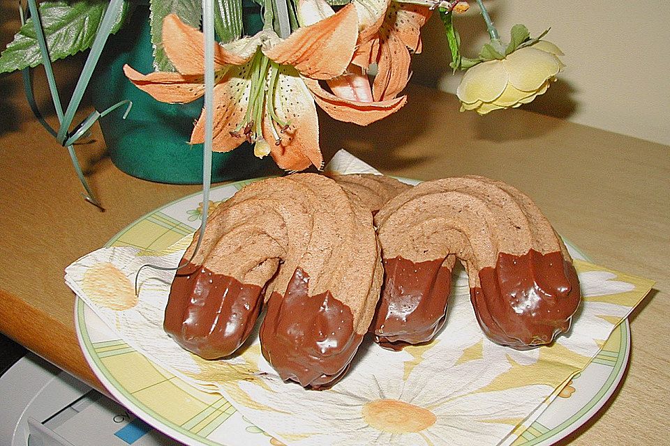 Schokoladiges Dinkel - Spritzgebäck