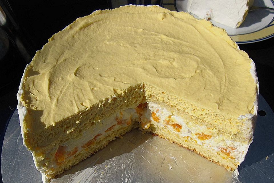 Schmandtorte mit Mandarinen