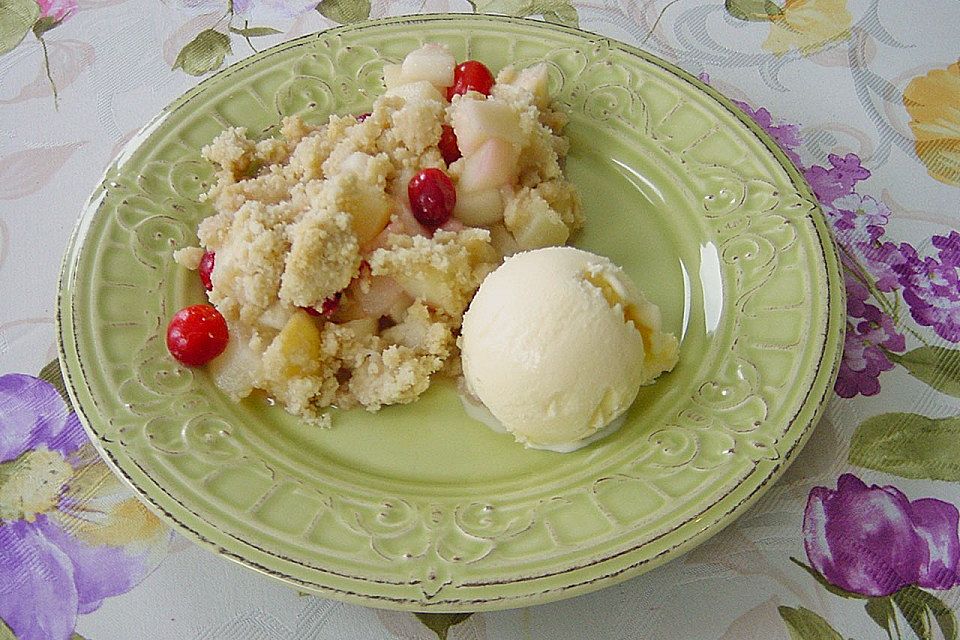 Birnen - Cranberry Crumble