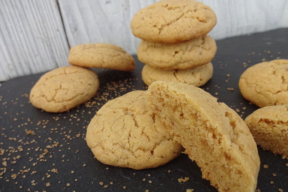 Saftige Erdnussbutter - Cookies