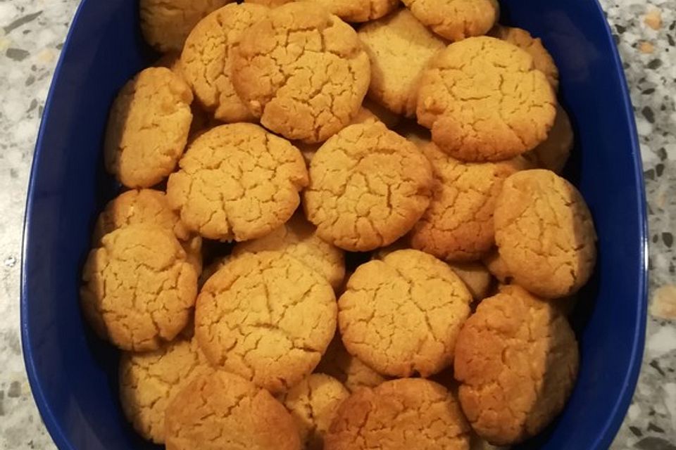 Saftige Erdnussbutter - Cookies