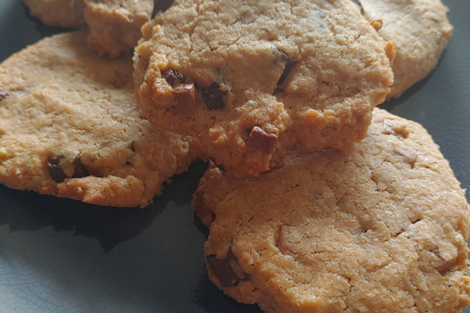 Saftige Erdnussbutter - Cookies