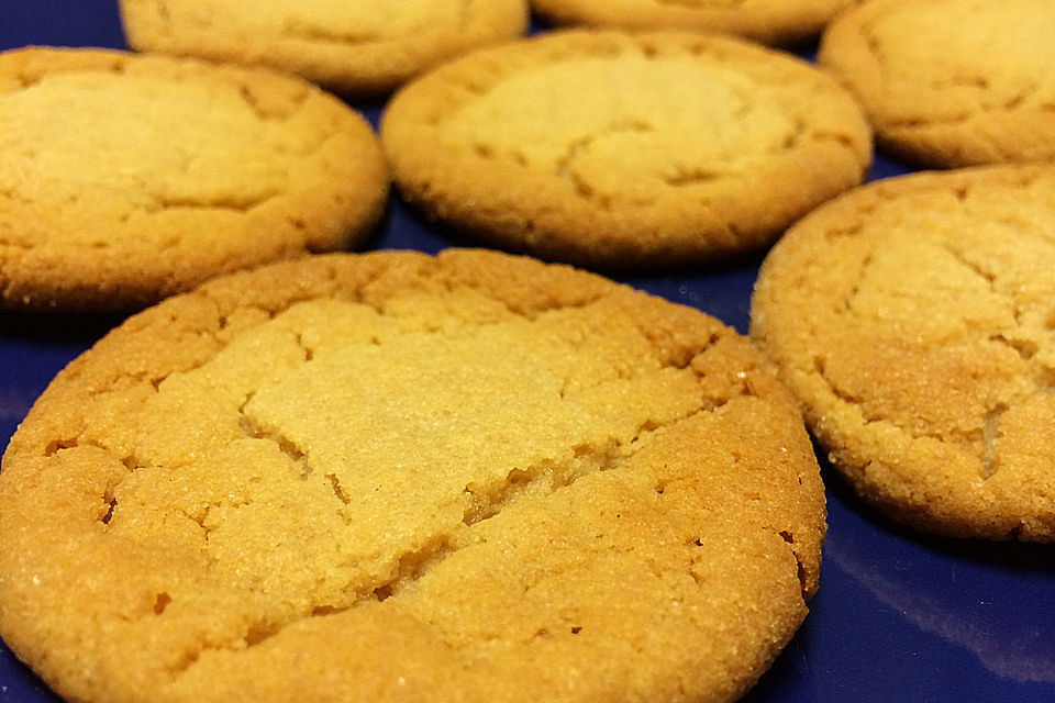 Saftige Erdnussbutter - Cookies