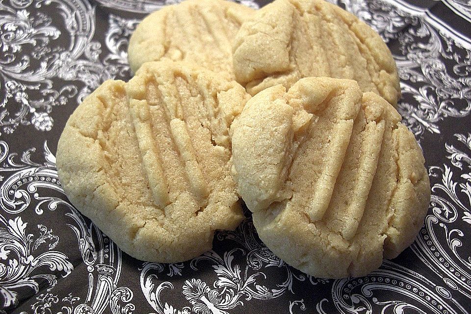 Saftige Erdnussbutter - Cookies