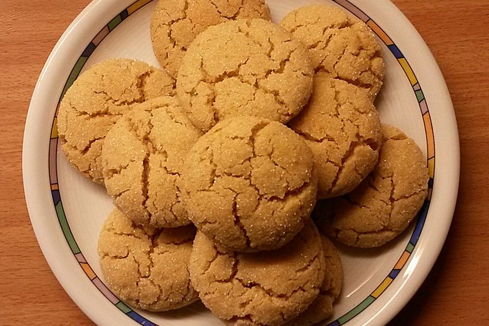 Saftige Erdnussbutter - Cookies