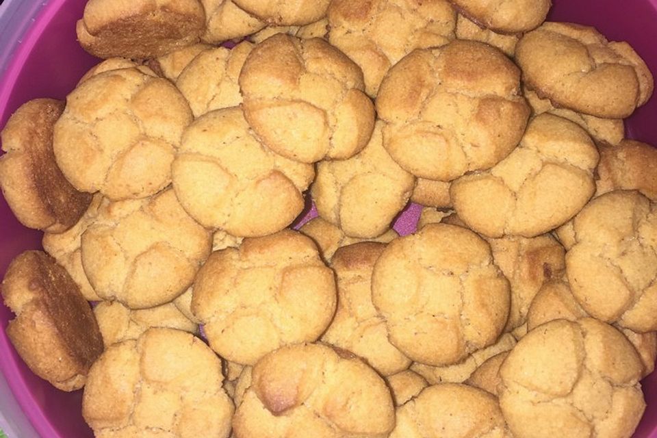 Saftige Erdnussbutter - Cookies