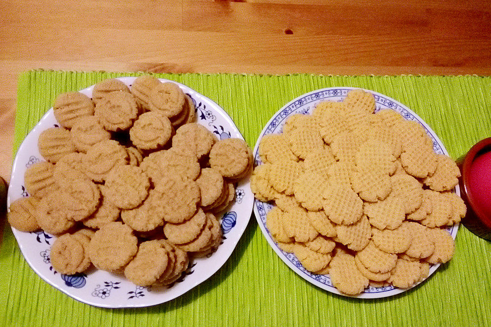 Saftige Erdnussbutter - Cookies