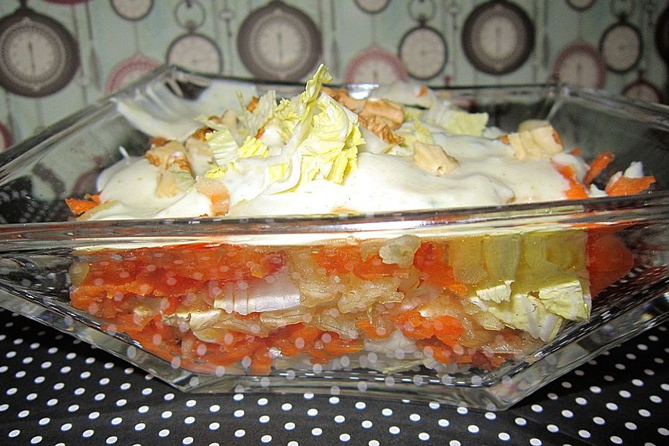 Chinakohl Schichtsalat