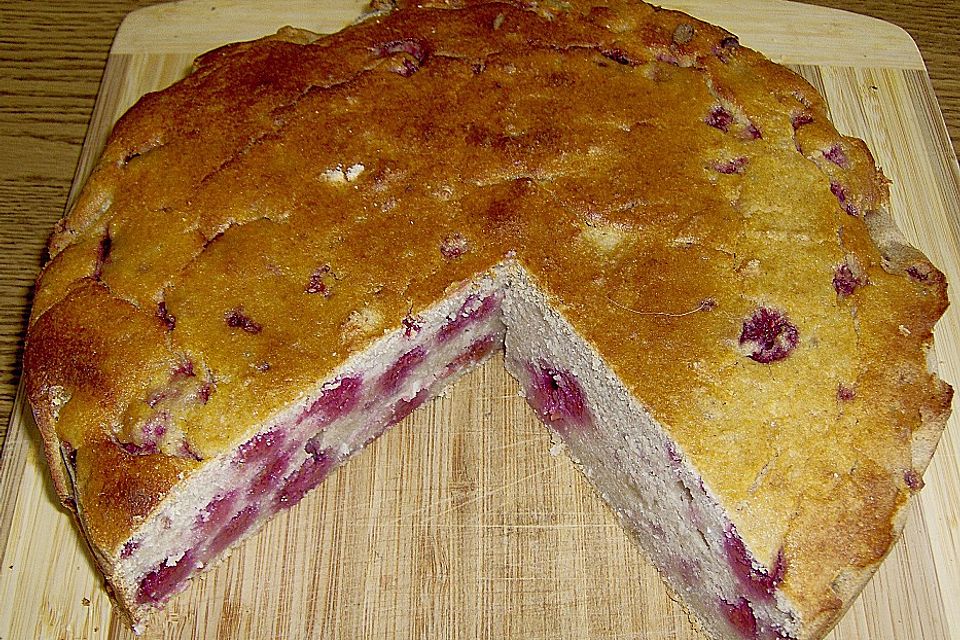 Reis -  Himbeer - Kokosraspel Kuchen