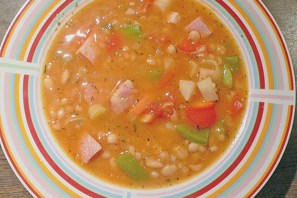 Serbische Bohnensuppe