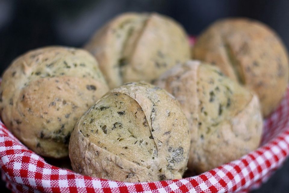 Bärlauchbrötchen