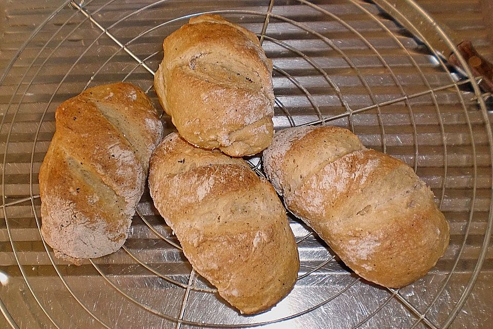 Haferflocken - Baguettebrötchen