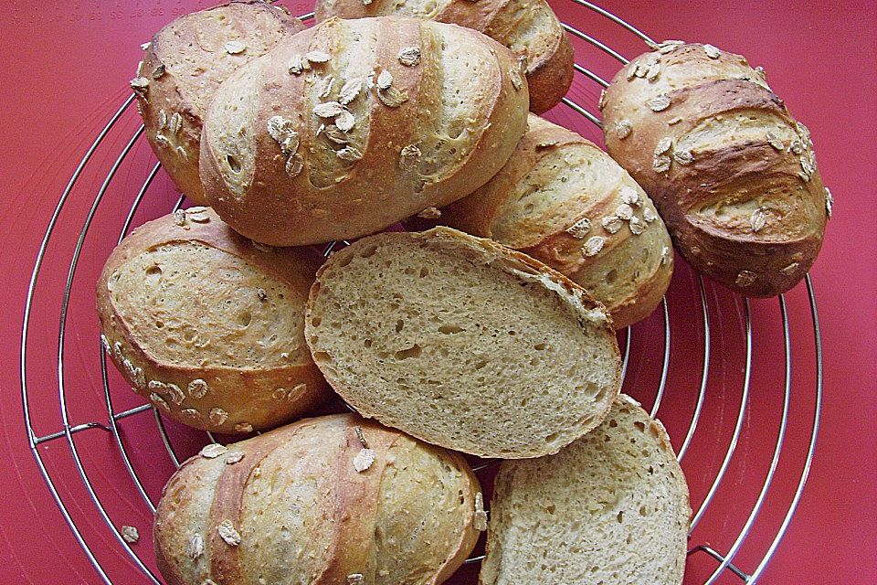 Haferflocken - Baguettebrötchen