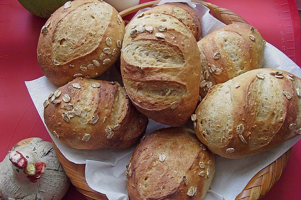 Haferflocken - Baguettebrötchen