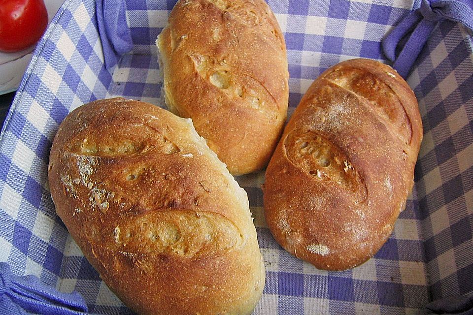 Haferflocken - Baguettebrötchen