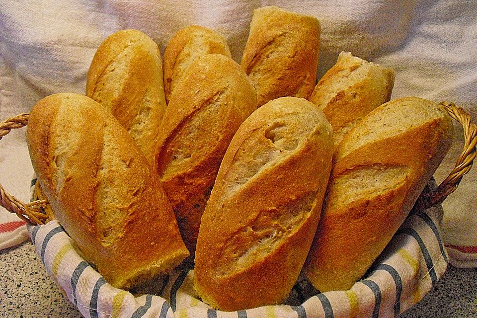 Haferflocken - Baguettebrötchen