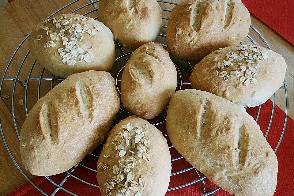 Haferflocken - Baguettebrötchen