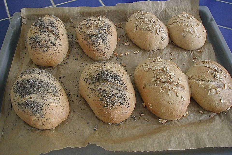 Haferflocken - Baguettebrötchen