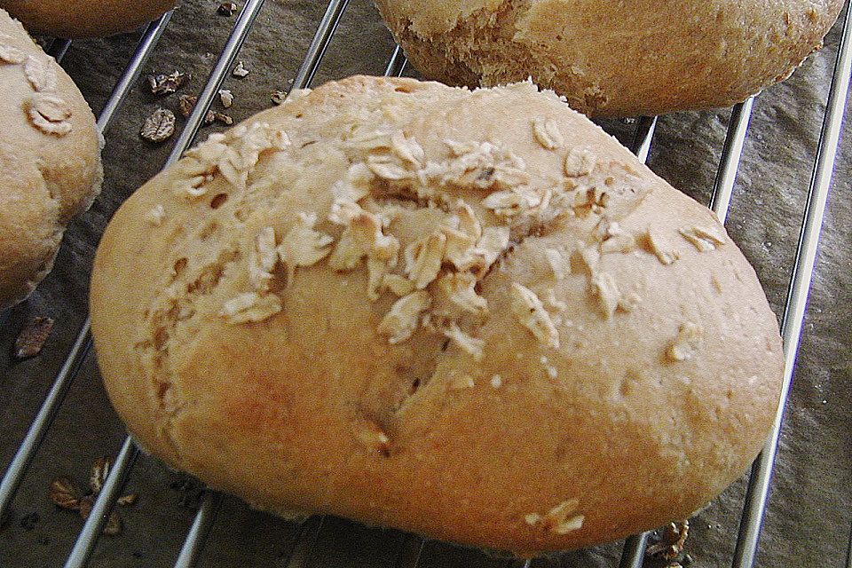 Haferflocken - Baguettebrötchen