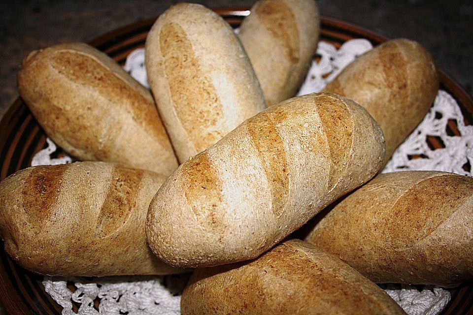 Haferflocken - Baguettebrötchen