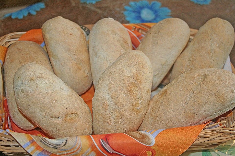 Haferflocken - Baguettebrötchen