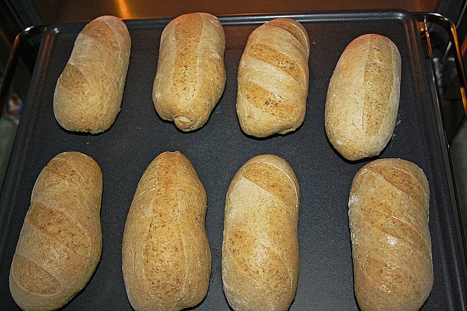 Haferflocken - Baguettebrötchen