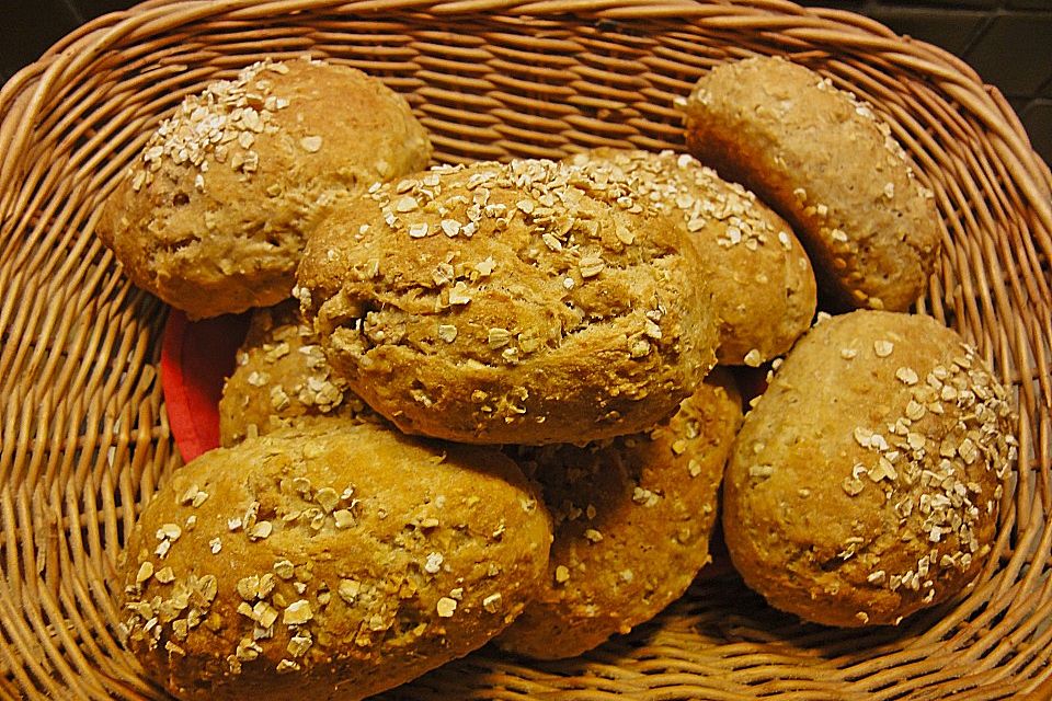 Haferflocken - Baguettebrötchen