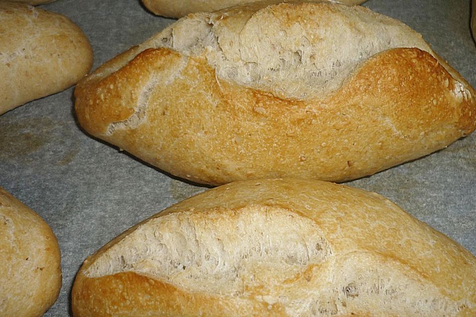 Haferflocken - Baguettebrötchen