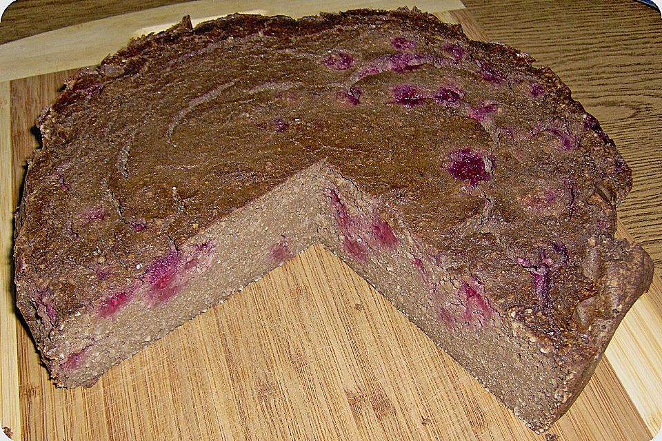 Himbeer - Kokosraspel - Mais Kuchen