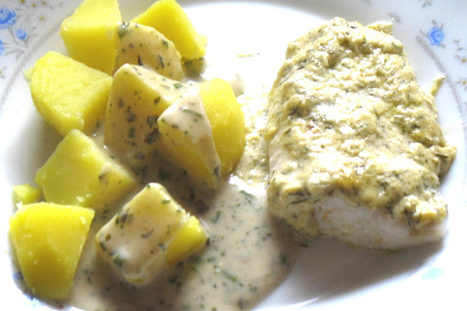 Fisch mit Käse überbacken