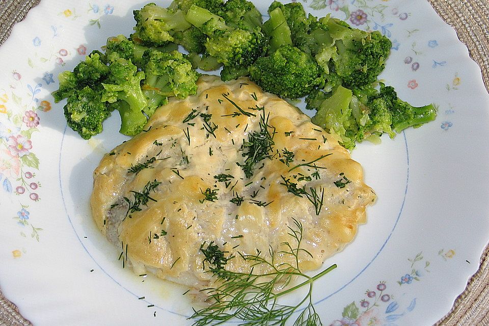 Fisch mit Käse überbacken