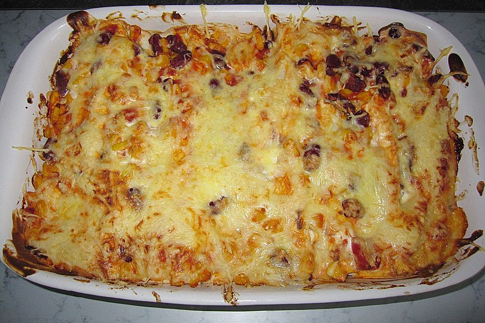 Enchiladas mit Bananen