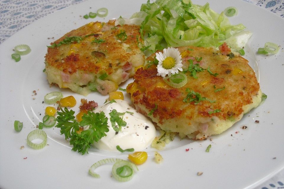 Gefüllte Kartoffelplätzchen